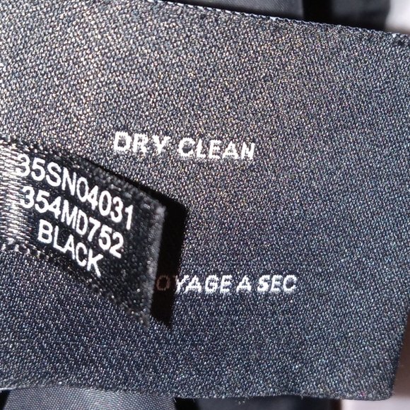 Cole Haan Black Women's Down Coat Jacket with Knit Collar size Large - Picture 8 of 12